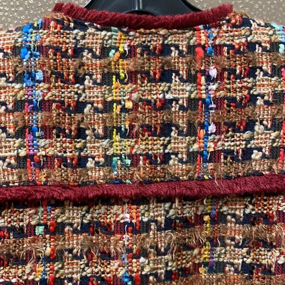 🔥🔥🔥Anthropologie Harlequin Tweed Blazer Jacket - Picture 13 of 16